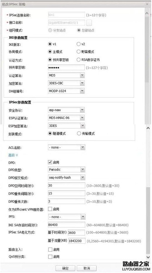 飞星鱼VE1220和华为AR1220-s建立IPSEC VPN配置教程_www.iluyouqi.com
