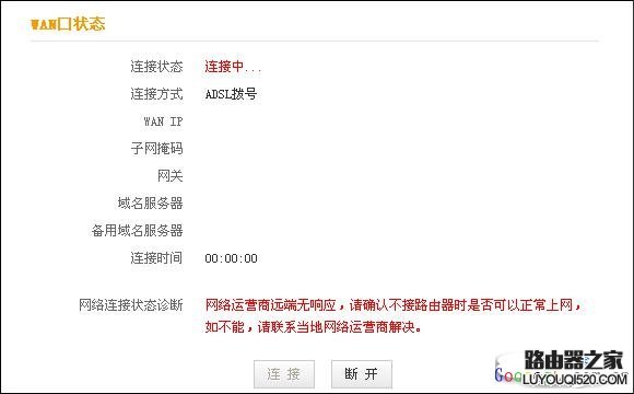 怎么查看路由器拨号成功？_www.iluyouqi.com