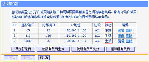 TP-Link TL-WR845N 无线路由器虚拟服务器功能设置_www.iluyouqi.com