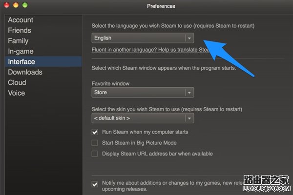 steam中文设置图文步骤 steam怎么设置中文界面 steam设置中文图文教程_www.iluyouqi.com