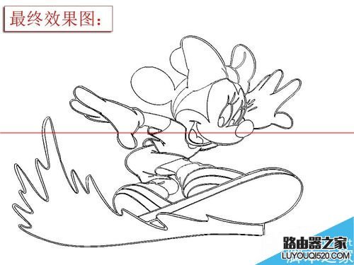 ps怎么快速把卡通图片变成线条图？_www.iluyouqi.com