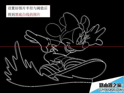 ps怎么快速把卡通图片变成线条图？_www.iluyouqi.com