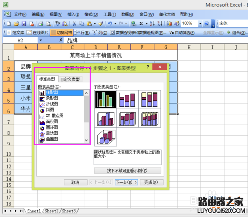 Excel如何制作一个数据图表？_www.iluyouqi.com